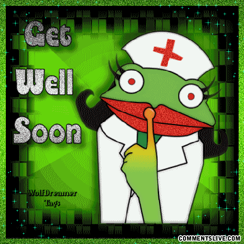 Get Well Frog Nurse Picture