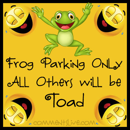 Frog Parking Only Picture