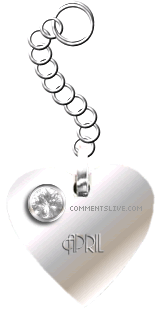 April Keychain Picture