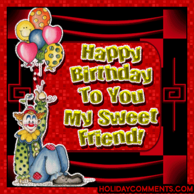 Birthday Sweet Clown Picture