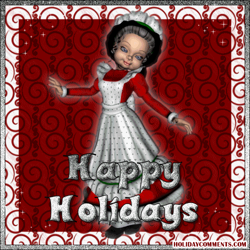 Happy Holiday Girl Picture