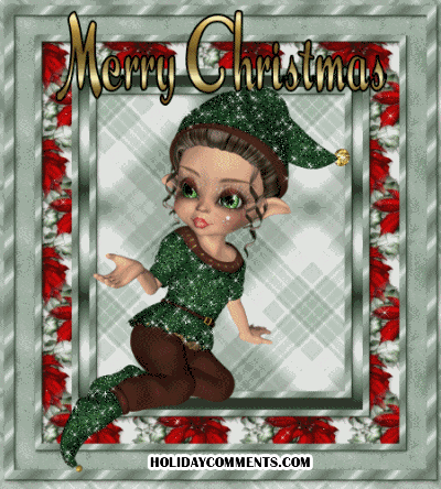 Merry Christmas Elf Picture