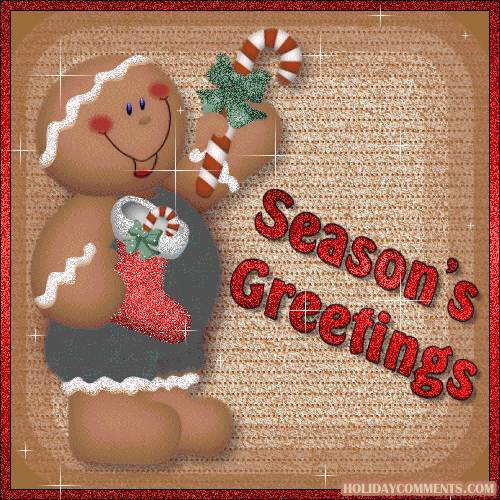 Seasons Gingerbread Man Picture