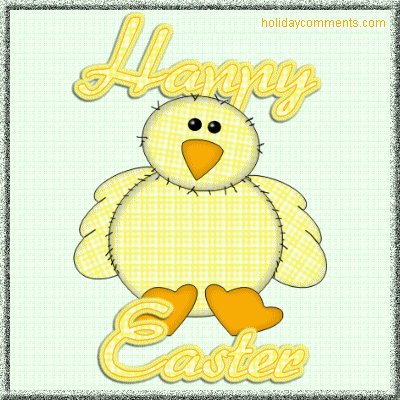 Dancing Chick Easter Picture