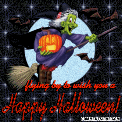 Flying By Halloween Picture