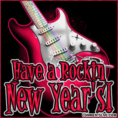 Rockin Guitar New Year Picture