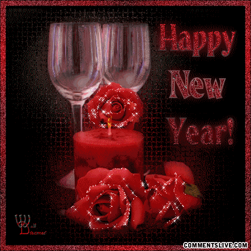 Roses New Year Picture