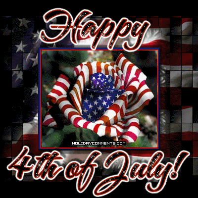 Flag Flower Fourth Of July Picture