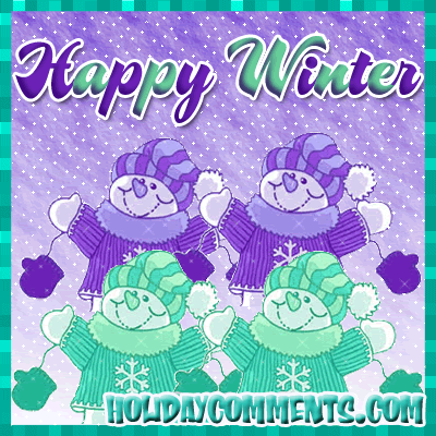 Happy Winter Snowmen Picture