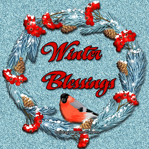 Winter Blessings Bird Picture